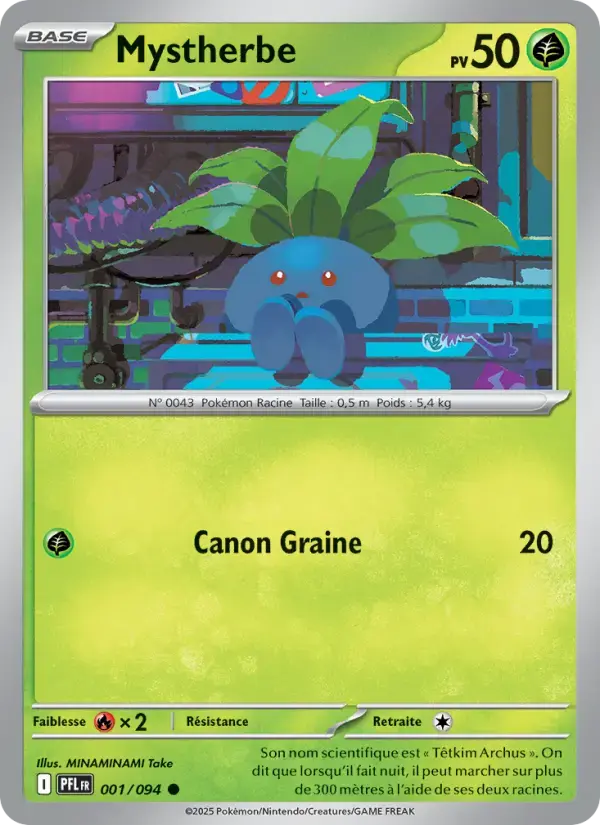 Carte Pokémon Mystherbe #001 — Flammes Fantasmagoriques
