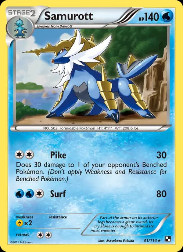 Samurott #31 — Black & White