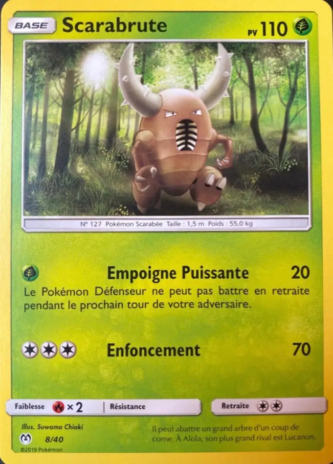 Carte Pokémon Scarabrute #8 — 2019 Promo McDonald's