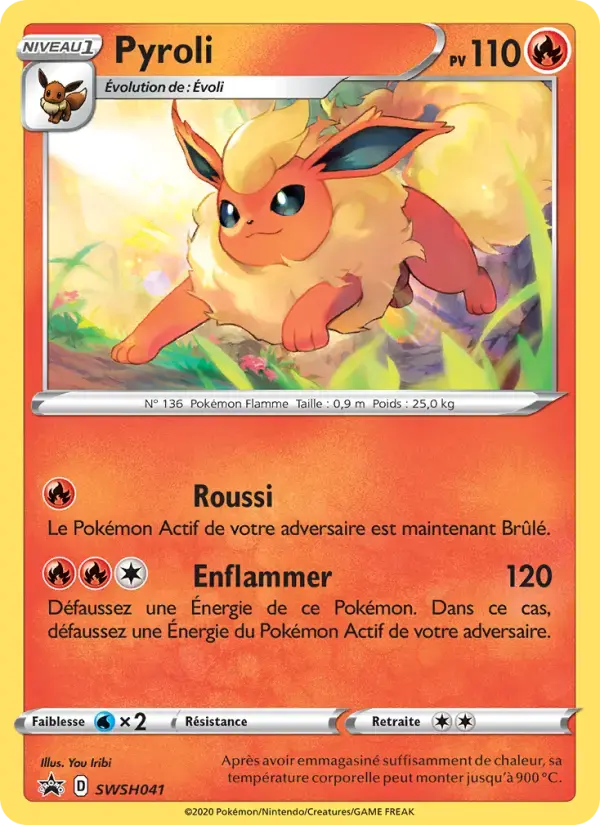 Carte Pokémon Pyroli #SWSH041 — Promos Épée et Bouclier