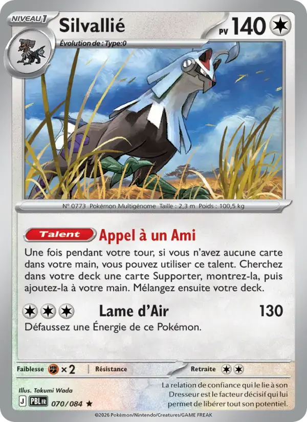 Carte Pokémon Silvallié #070 — Nuit Noire