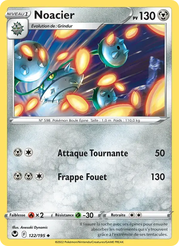 Carte Pokémon Noacier #122 — Tempête Argentée