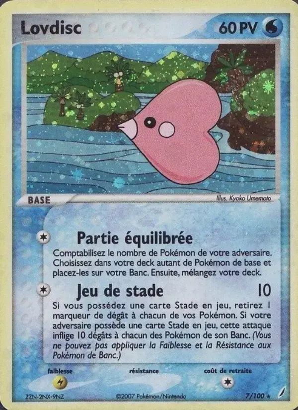 Carte Pokémon Lovdisc #7 — Gardiens de Cristal