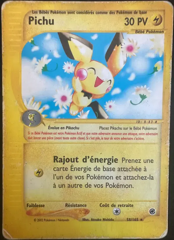 Carte Pokémon Pichu #58 — Expédition