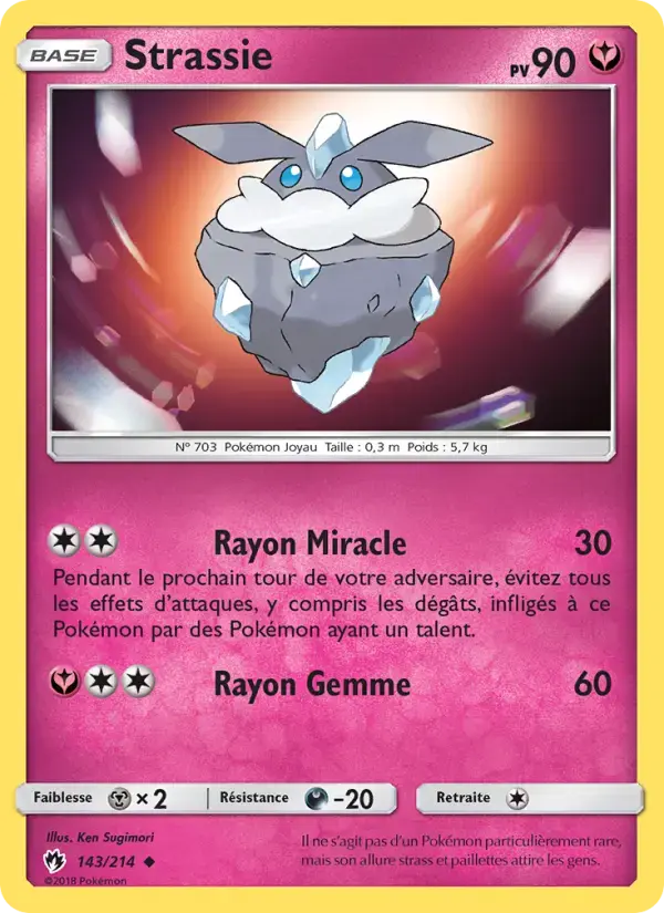 Carte Pokémon Strassie #143 — Tonnerre Perdu
