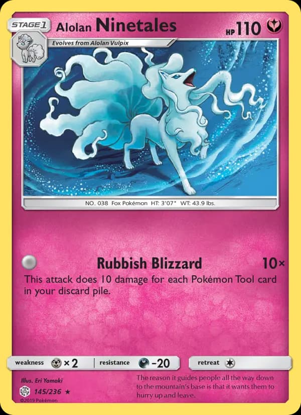 Alolan Ninetales #145 — Cosmic Eclipse