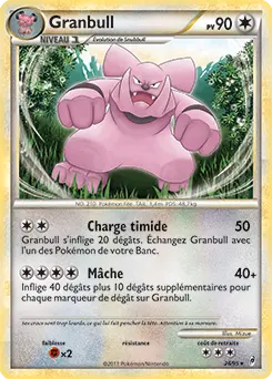 Carte Pokémon Granbull #26 — L'Appel des Légendes