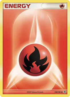 Carte Pokémon Énergie Feu #124 — Diamant et Perle