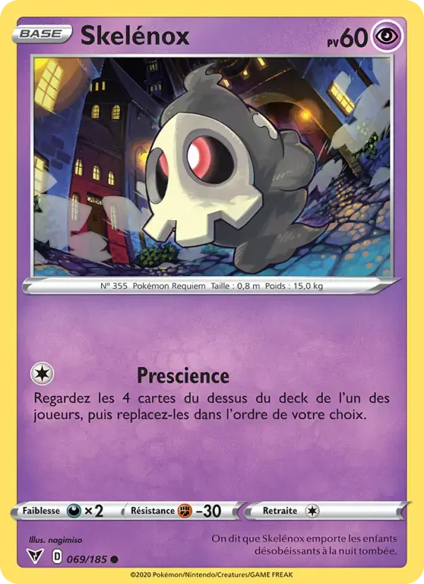 Carte Pokémon Skelénox #69 — Voltage Éclatant