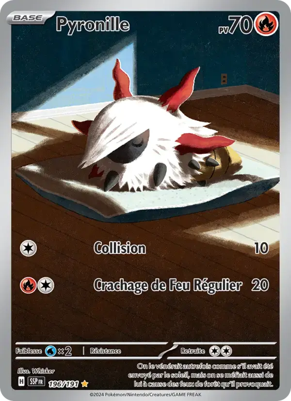Carte Pokémon Pyronille #196 — Étincelles Déferlantes