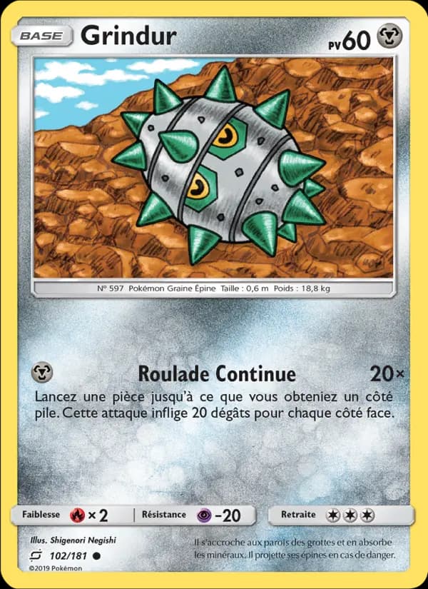 Carte Pokémon Grindur #102 — Duo de Choc