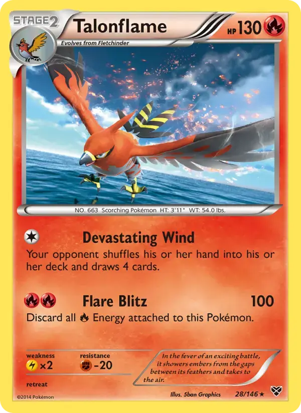 Talonflame #28 — XY