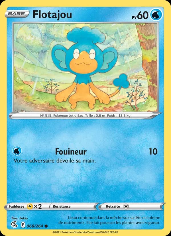 Carte Pokémon Flotajou #68 — Poing de Fusion