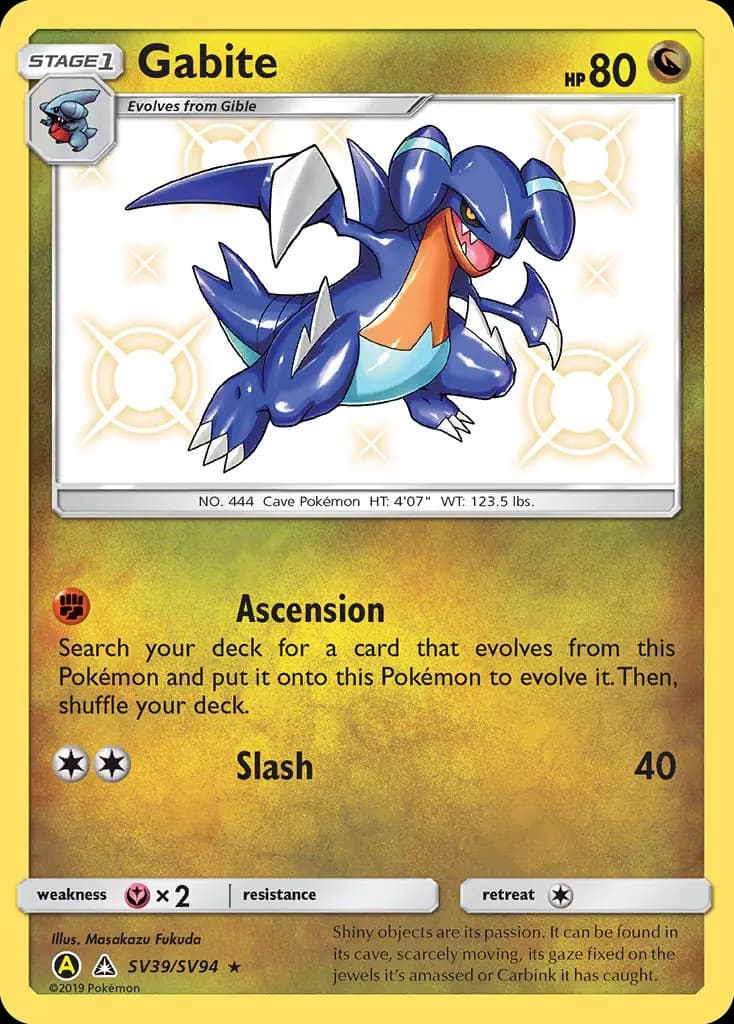 Gabite #SV39 — Hidden Fates