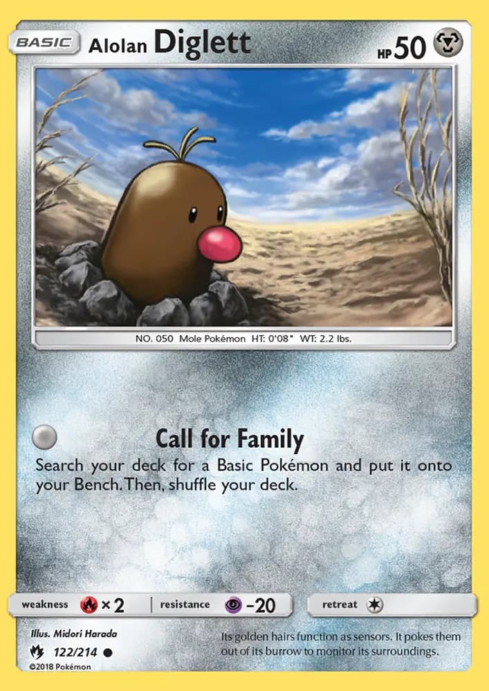 Alolan Diglett #122 — Lost Thunder