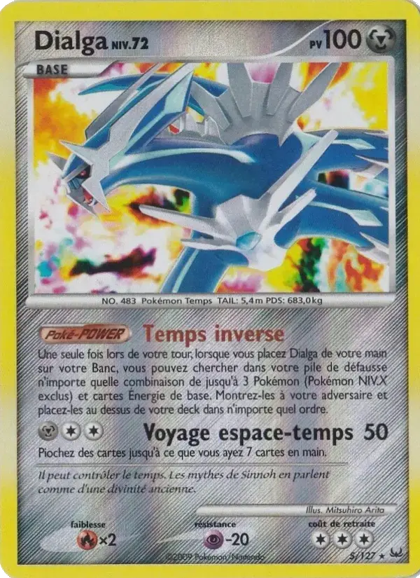 Carte Pokémon Dialga #5 — Platine