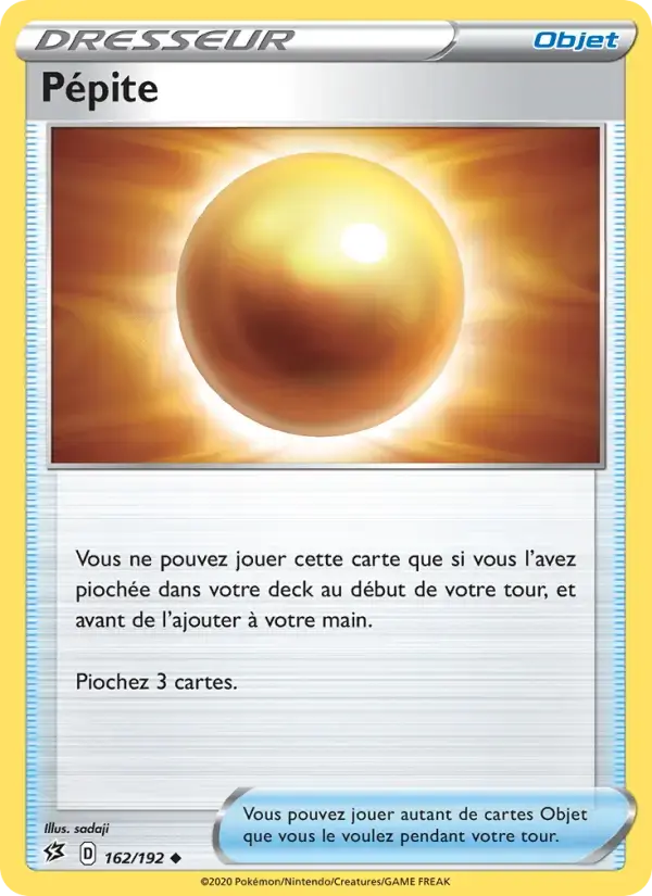 Carte Pokémon Pépite #162 — Clash des Rebelles