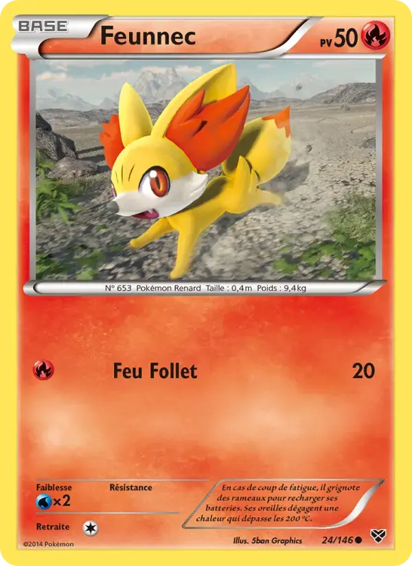 Carte Pokémon Feunnec #24 — XY
