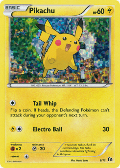 Carte Pokémon Pikachu #6 — 2016 Promo McDonald's