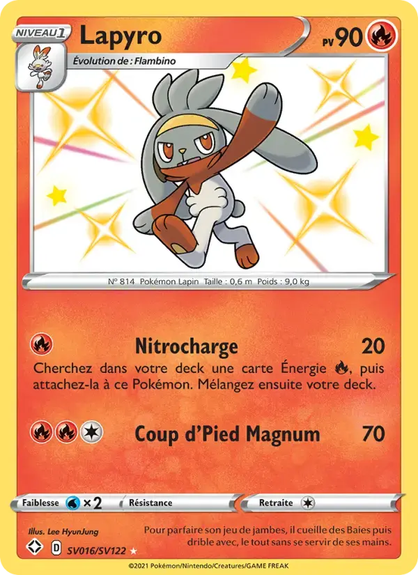 Carte Pokémon Lapyro #SV016 — Destinées Radieuses