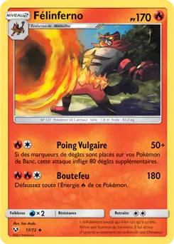Carte Pokémon Félinferno #17 — Légendes Brillantes