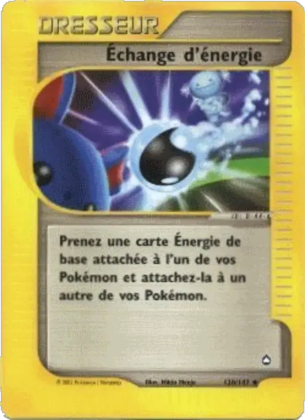 Carte Pokémon Échange d'énergie #120 — Aquapolis