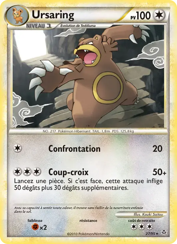 Carte Pokémon Ursaring #27 — Déchaînement