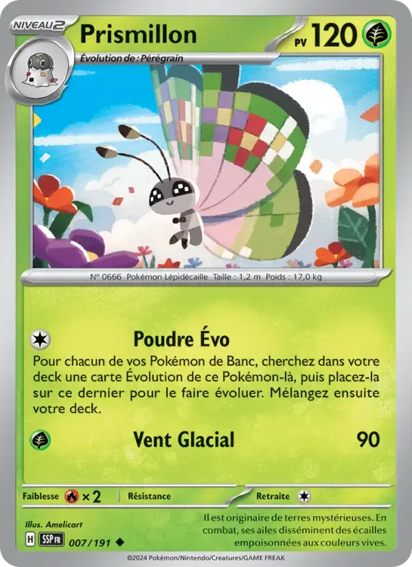 Carte Pokémon Prismillon #007 — Étincelles Déferlantes