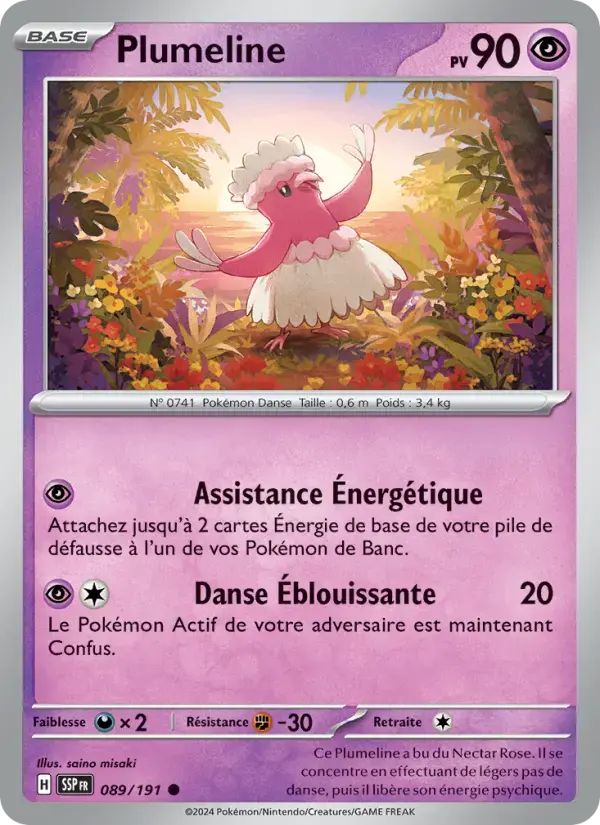 Carte Pokémon Plumeline #089 — Étincelles Déferlantes