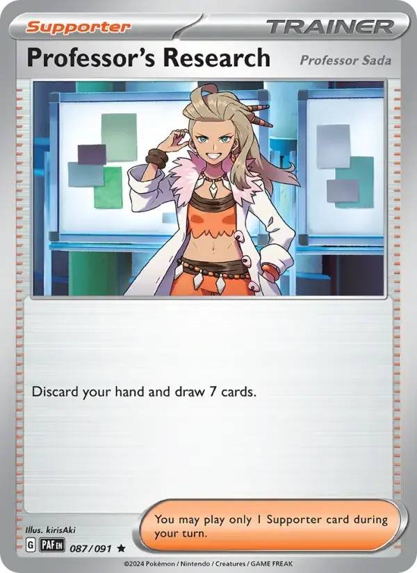 Professor's Research #087 — Paldean Fates