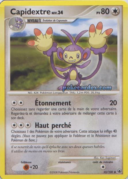 Carte Pokémon Capidextre #35 — Aube Majestueuse