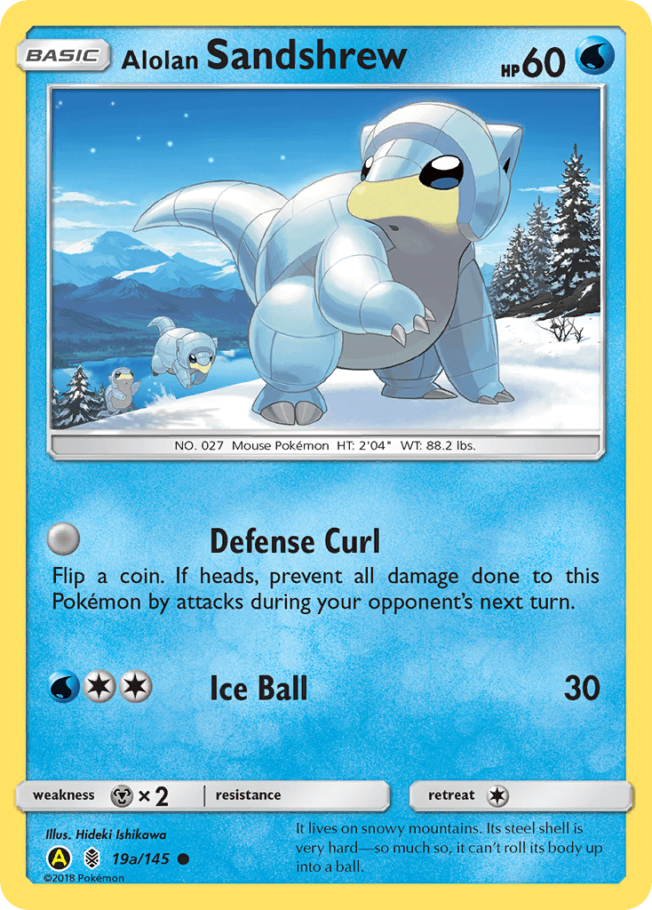 Alolan Sandshrew #19a — Guardians Rising