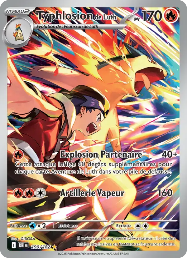Carte Pokémon Typhlosion de Luth #190 — Rivalités Destinées
