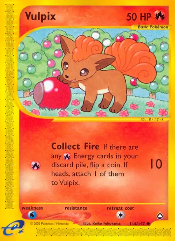 Vulpix #116 — Aquapolis
