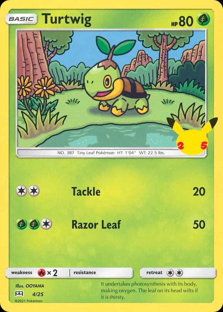 Turtwig #4 — 2021 McDonald's Collection