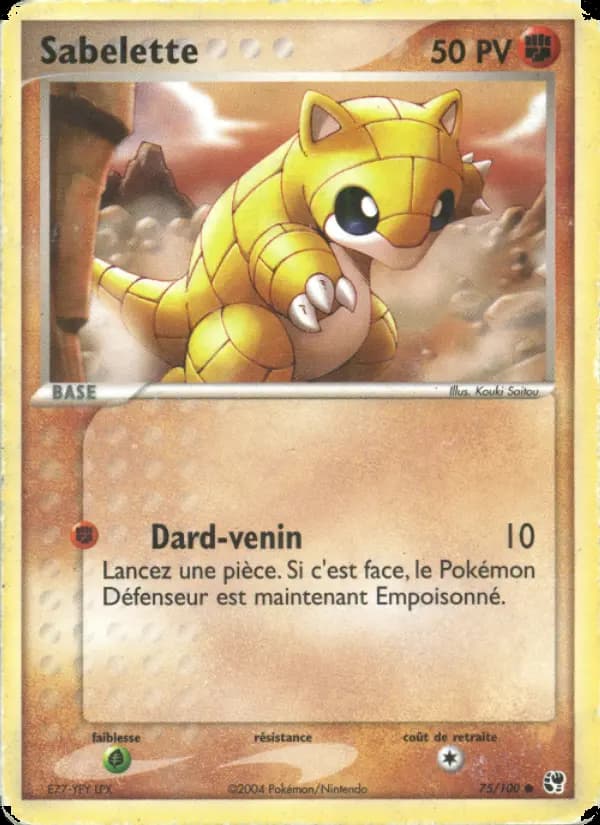 Carte Pokémon Sabelette #75 — Tempête de Sable