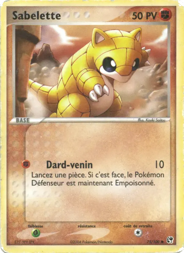 Carte Pokémon Sabelette #75 — Tempête de Sable