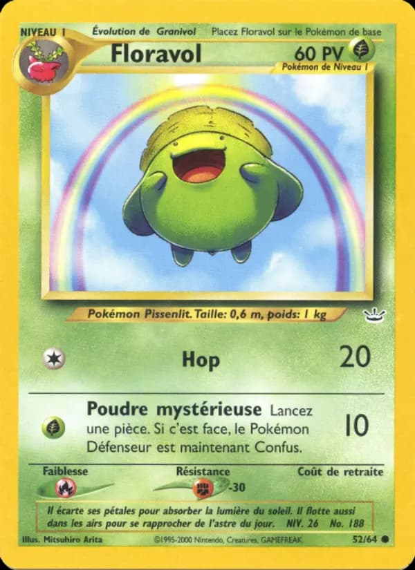 Carte Pokémon Floravol #52 — Neo Revelation