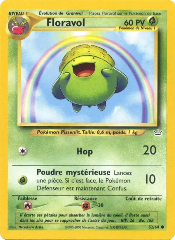 Carte Pokémon Floravol #52 — Neo Revelation