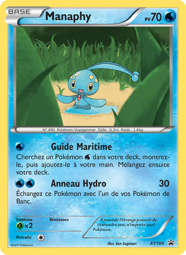 Carte Pokémon Manaphy #XY190 — Promos X&Y