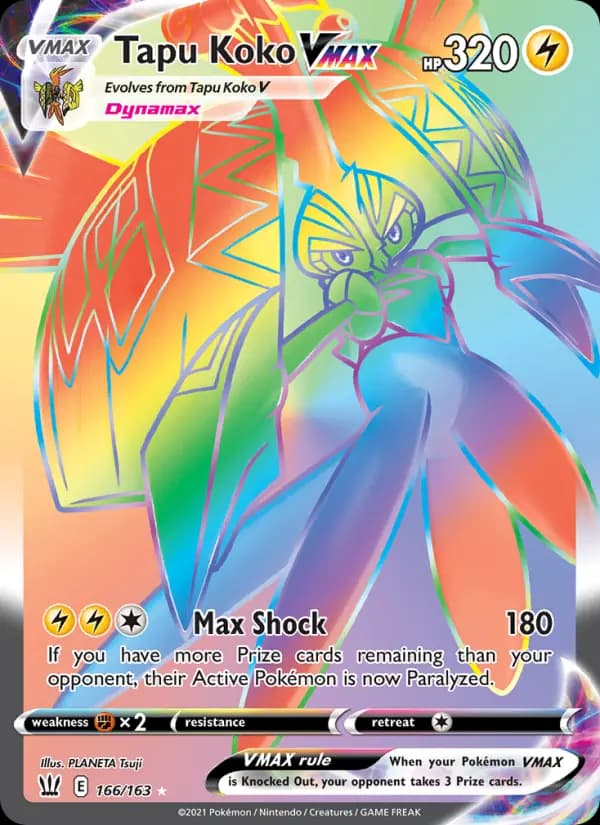 Tapu Koko VMAX #166 — Battle Styles