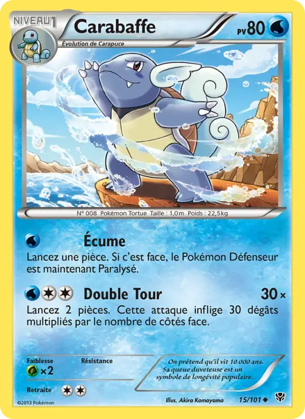 Carte Pokémon Carabaffe #15 — Explosion Plasma