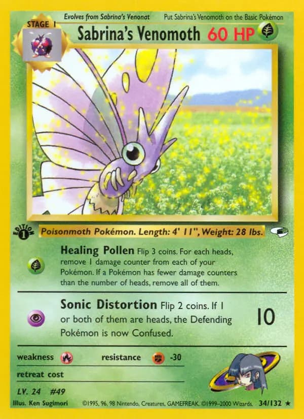 Sabrina's Venomoth #34 — Gym Heroes