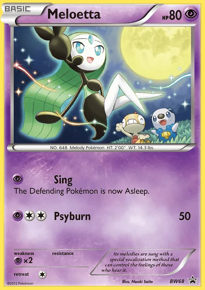 Meloetta #BW68 — Black & White Promos