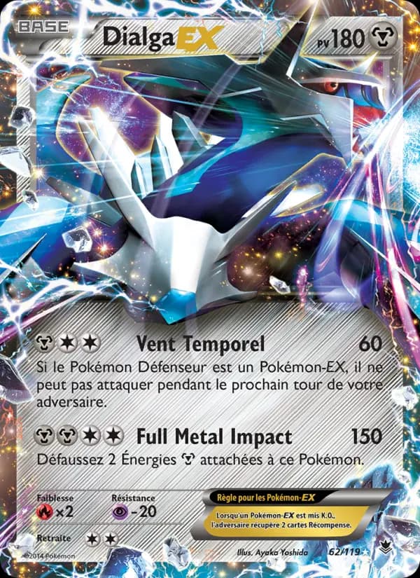 Carte Pokémon Dialga EX #62 — Vigueur Spectrale