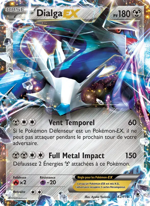 Carte Pokémon Dialga EX #62 — Vigueur Spectrale