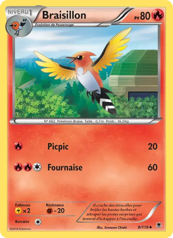 Carte Pokémon Braisillon #9 — Vigueur Spectrale