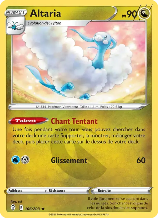 Carte Pokémon Altaria #106 — Évolution Céleste
