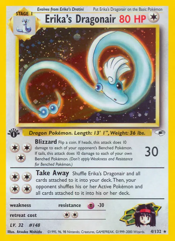 Carte Pokémon Erika's Draco #4 — Gym Heroes