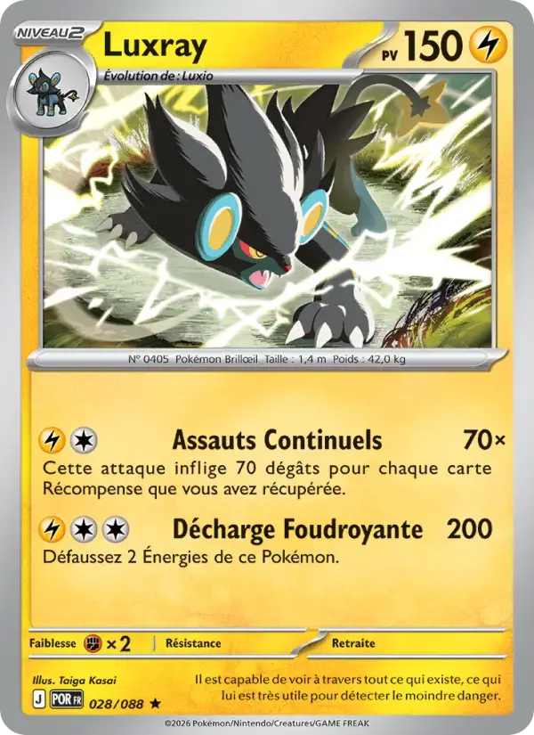 Carte Pokémon Luxray #028 — Équilibre Parfait